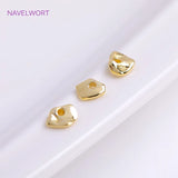 18K Plating Brass Asymmetrical Beads High Irregular Loose Spacer Beads
