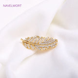 18K Plating Feather Pearl Clasps DIY Accessories