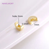 18K Plating Crescent Moon Spacer Beads