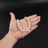 18K Personalized Name Pearl Necklace Chain Choker Jewelry