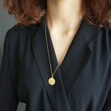 Sterling Silver Head Pendant 925 Clavicle Choker Necklace