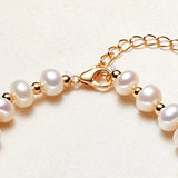 18K Pearl Bracelet for Women Anniversary Gift