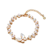 18K Pearl Bracelet for Women Anniversary Gift