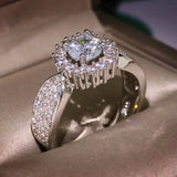 18K Diamond Gemstone Ring for Women Natural Jewelry
