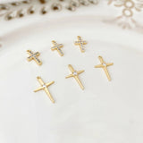 18K Micro Zircon Cross Pendant Christian Jewelry