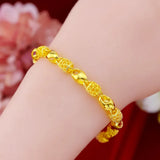 18K Real Bracelet for Wedding Jewelry Gift