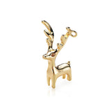 18K Color-Preserving Bracelet Necklace Deer Charms Pendants DIY Jewelry Making