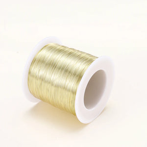 18K Plated Copper Wire Jewelry Making DIY Supplies Accessories Beads Materials