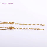 18K Real Plated O Chain Necklace, Brass 1.2/1.4mm, Lobster Clasp, Jewelry Making