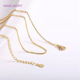 18K Real Plated O Chain Necklace, Brass 1.2/1.4mm, Lobster Clasp, Jewelry Making