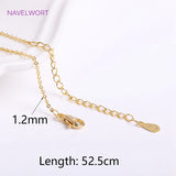 18K Real Plated O Chain Necklace, Brass 1.2/1.4mm, Lobster Clasp, Jewelry Making