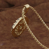 18K Rose 2ct Diamond Pendant Square Chalcedony Necklace
