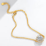 18K Rose Charm Diamond Bracelet for Women