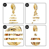 18K Shine Castle Magic Lamp Sunset Pendants Charms