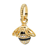 18K Shine Necklaces Pendants Women Bee Heart Arrow Clover Sun Charms Jewelry