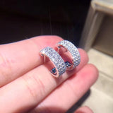 18K Diamond Earrings for Women Wedding Jewelry