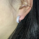 18K Diamond Earrings for Women Wedding Jewelry