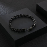 18K Twist Chain Rope Bracelet for Women Vintage Jewelry