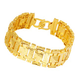 Men's 18K Yellow Plated Watch Chain Bracelet