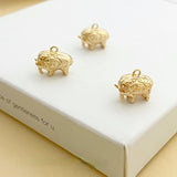 18K Elephant Pendant DIY National Wind Jewelry Hand Accessory