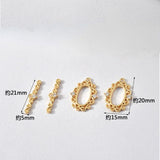 18K Zircon OT Buckle Pearl Bracelet DIY Jewelry