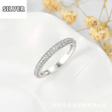 18K Gold/Silver Ring with Diamonds, Party and Engagement Jewelry