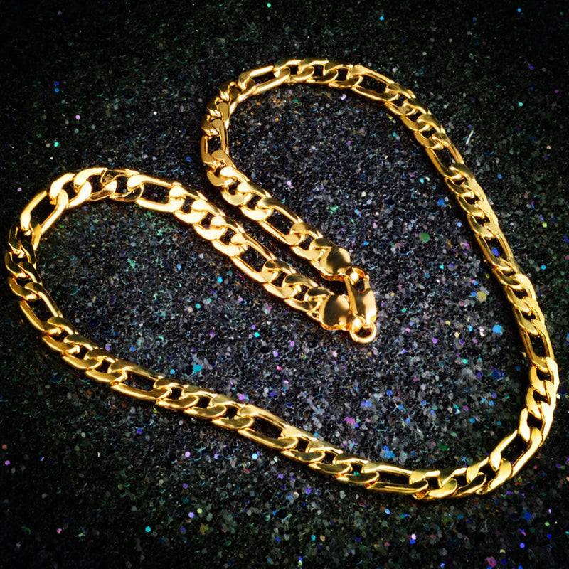 18K 20-Inch 8MM Chain Necklace for Men & Women