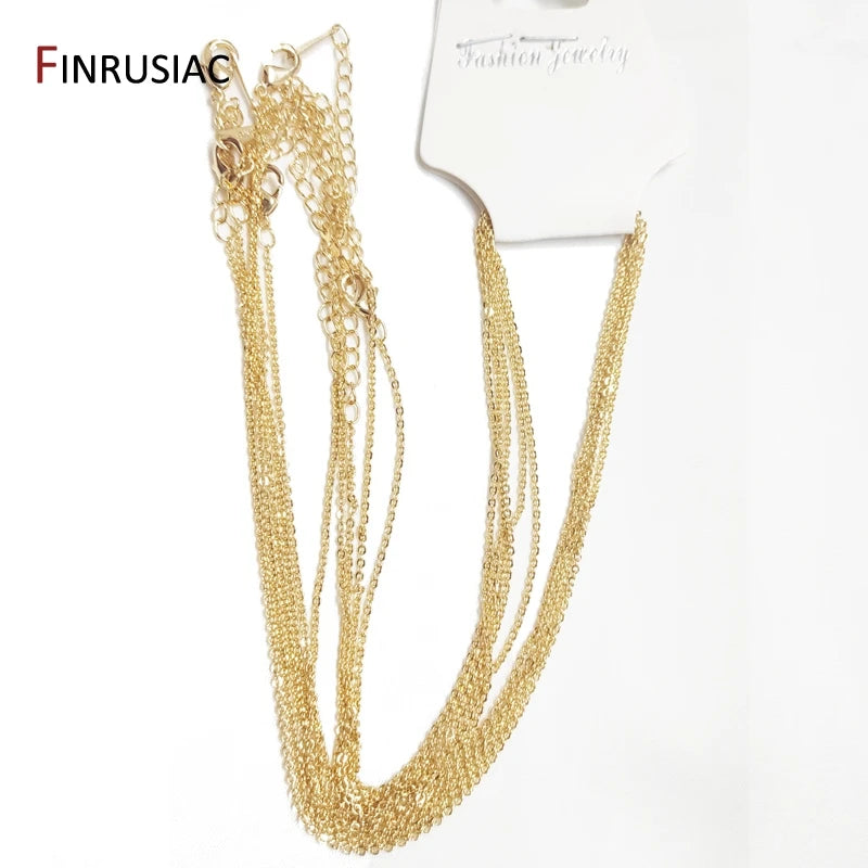 18K Plated Necklace Chain 1.4mm - Lobster Clasp