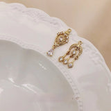 French Retro Palace Jewelry Material Earrings Necklace Pendant