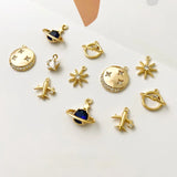 Galaxy Theme Planet Jewelry 18K Bag Material DIY Necklace Bracelet