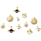 Galaxy Theme Planet Jewelry 18K Bag Material DIY Necklace Bracelet