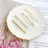18K Bag with Hole Word Clip for Hairpin DIY Hair Accessories