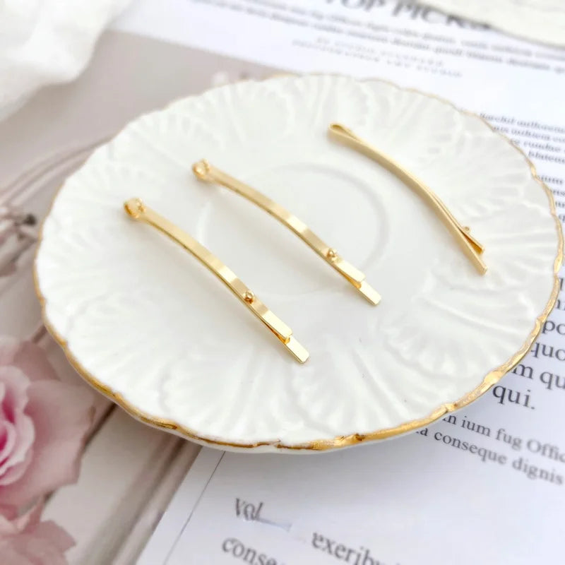 18K Bag with Hole Word Clip for Hairpin DIY Hair Accessories