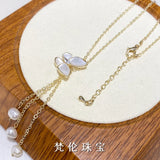 18K Gold-Clad Freshwater Pearl Drop Necklace