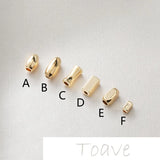 18K Gold-Clad Color-Preserving Beaded DIY Material Accessories