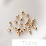 18K Gold-Clad Color-Preserving Beaded DIY Material Accessories