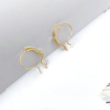 18K Gold-Clad Line Drawing Face Earrings