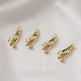 18K Gold-Clad Rhinestone Gesture Jewelry Set