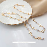 18K Gold-Coated Copper Chain for DIY Necklace and Bracelet