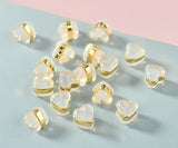 18K Coated Silica Gel Stud Back Plug Transparent Earring DIY
