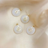 18K Gold-covered National Tide Jade Lucky Charm Chinese Jewelry Set
