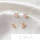 18K Silver Needle Earrings DIY Hand-Made Material