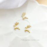 18K Elk Pendant DIY Earrings Necklace Jewelry Bracelet Accessories