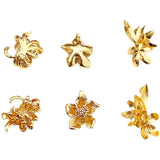 18K 3D Flower Pendant DIY Earrings Hairpin Necklace Material Brooch Accessory