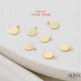 18K Teardrop Love Pendant DIY Chain Accessories