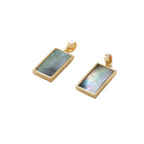 18K Electroplated Moon Shell Pendant DIY Earrings Necklace Accessories