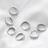 18K Plated Small Earring Clasp DIY Circle Earring Material 2pcs