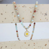 Colorful Stone Pendant Necklace for Women