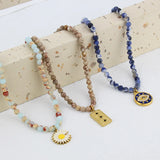Colorful Stone Pendant Necklace for Women