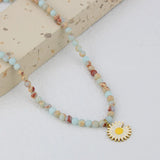 Colorful Stone Pendant Necklace for Women